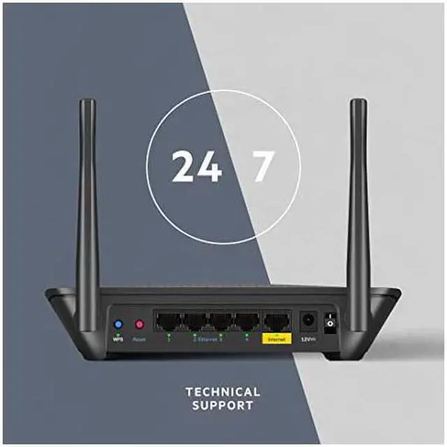 Alt view image 7 of 7 - EA63504B WiFi Router for Home Fast Wireless Router for Streaming Gaming Video Calls more AC1200 Dual Band Router Internet Router