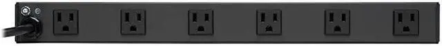 Alt view image 3 of 7 - RS1215-RA Rackmount Network-Grade PDU Power Strip, 12 Right Angle Outlets Wide-Spaced, 15A, 15ft Cord w/ 5-15P Plug,, Black