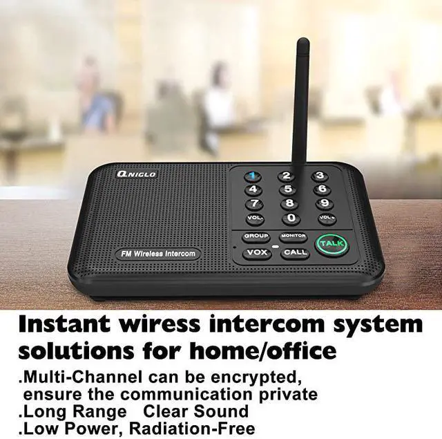 Alt view image 2 of 7 - Intercoms Wireless Intercom System for Home Long Range House Intercom System for Office Two Way Wireless Intercom Systems for Business 4WayIntercoms