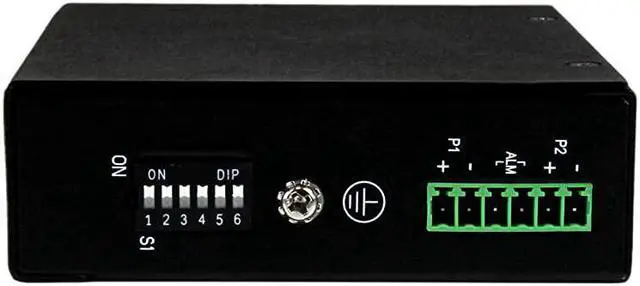 Alt view image 3 of 4 - com 5 Port Unmanaged Industrial Gigabit Ethernet Switch - DIN Rail / Wall-Mountable Network Switch - Rugged IP30 Gigabit Switch (IES51000)