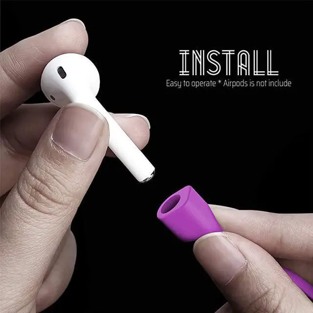 Alt view image 4 of 7 - Strong Magnetic Strap Airpods AntiLost Cord Sports Leash String Accessories Compatible with Airpods Pro21Purple
