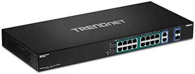 Main image of 18-Port Gigabit High Power Poe+ Switch, 16 X Gigabit Poe+ Ports, 2 X Shared Gigabit Ports, 36Gbps Switching Capacity, 440W PoE Power Budget, TPE-TG182F