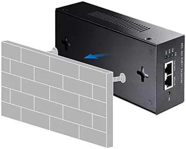 Alt view image 6 of 7 - POE400 90W Gigabit Ultra PoE++ Injector Adapter, IEEE 802.3 bt /802.3at/802.3af Compliant, Up to 90W Ultra Power Supply, 10/100/1000Mbps Shielded RJ-45, Plug & Play, Metal housing