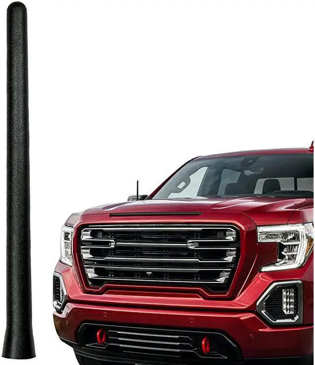 Main image of The Original 6 3/4 Inch is Compatible with GMC Sierra 1500 (2006-2021) - Car Wash Proof Short Rubber Antenna - Internal Copper Coil - Premium Reception - German Engineered