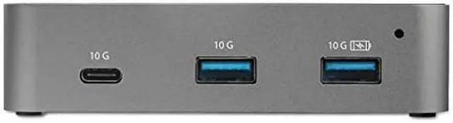 Alt view image 3 of 4 - com 4Port USB C Hub USB 31 Gen 2 10Gbps 3X USBA 1x USBC Powered Universal Power Adapter Included HB31C3A1CS Black Space Gray