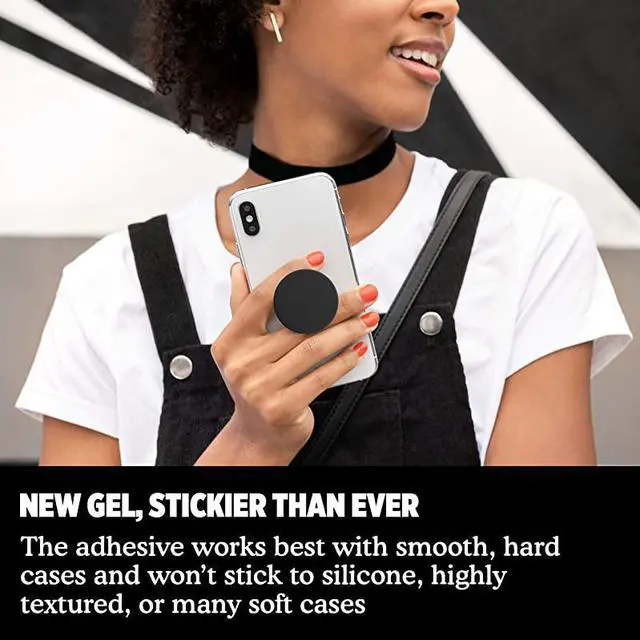 Alt view image 6 of 7 - PopGrip with Swappable Top for Phones Tablets Black