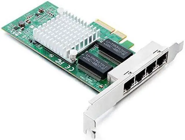 Alt view image 4 of 5 - 125G Gigabit Ethernet Converged Network Adapter NIC Compatible for Intel I350T4 Quad Copper RJ45 Ports PCI Express 21 X4