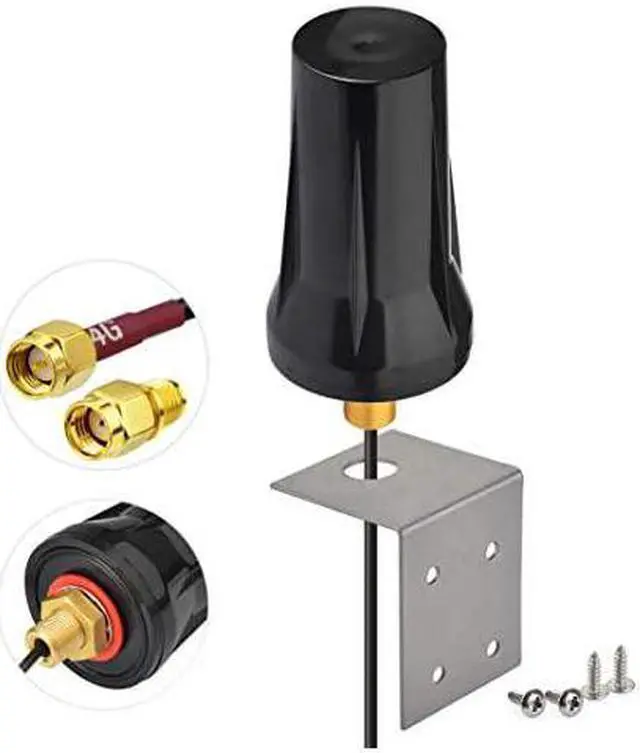 Alt view image 2 of 7 - 4G LTE Outdoor Wall Mount Waterproof Antenna SMA Male Antenna Compatible with Verizon ATT TMobile Sprint 4G LTE Router Gateway Modem Cell Phone Signal Booster Cellular Amplifier Trail Camera
