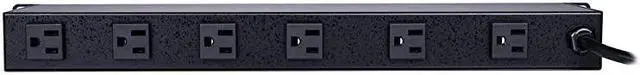 Alt view image 2 of 5 - CPS1215RMS Surge Protector 120V15A 12 Outlets 15ft Power Cord 1U Rackmount Black