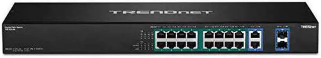 Alt view image 4 of 5 - 18-Port Gigabit High Power Poe+ Switch, 16 X Gigabit Poe+ Ports, 2 X Shared Gigabit Ports, 36Gbps Switching Capacity, 440W PoE Power Budget, TPE-TG182F