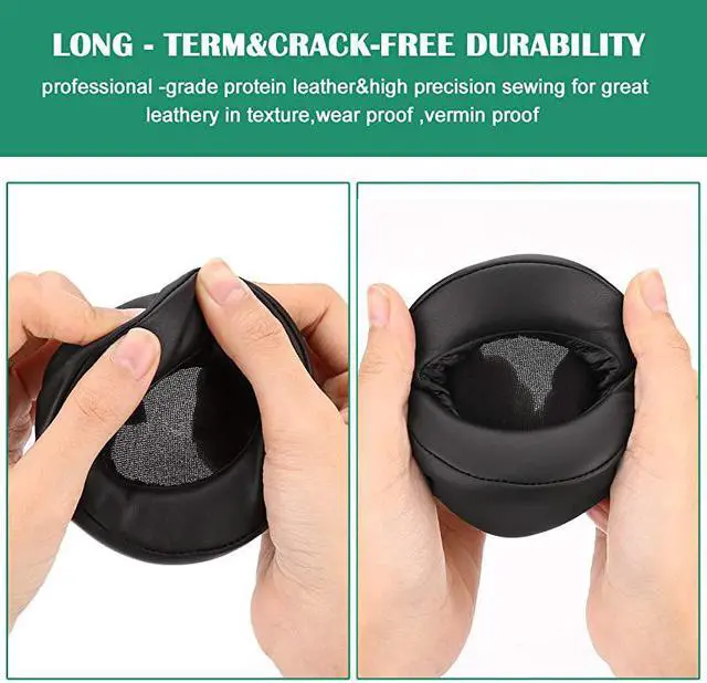 Alt view image 7 of 7 - Replacement Ear Pads Earpads Cup Cover Memory Foam Cushion for Sony MDRXB950BT XB950B1 XB950N1 XB950AP Bluetooth Wireless Headphones 2 Pieces Black