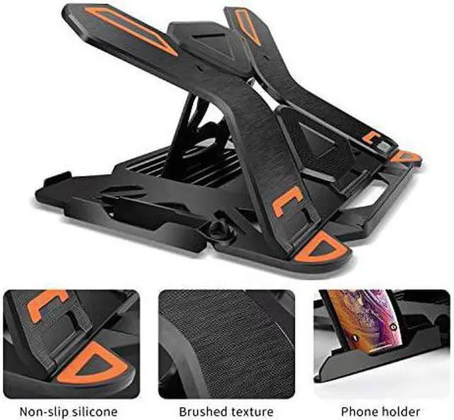 Alt view image 2 of 7 - Stand Adjustable Computer Stand MultiAngle Stand Phone Stand Portable Foldable Riser Notebook Holder Stand Compatible for 10 to 17 s
