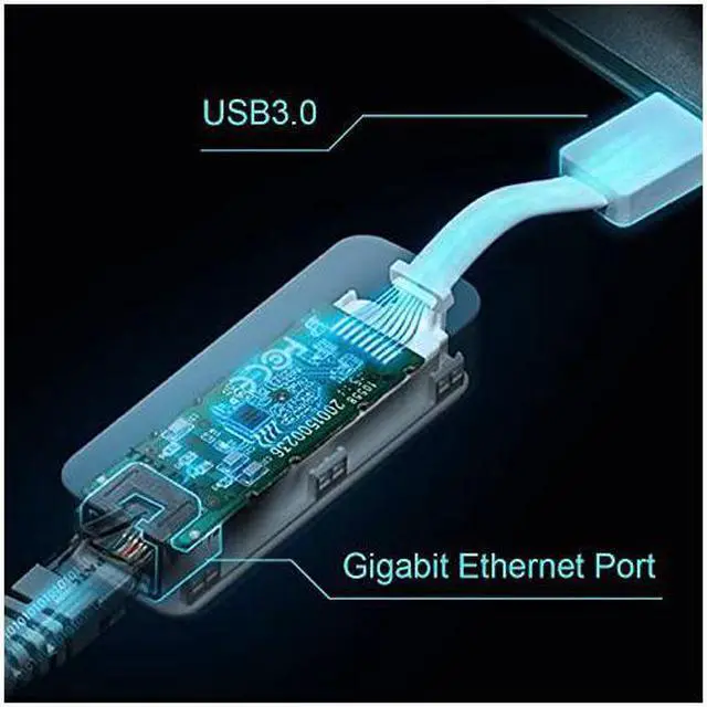 Alt view image 7 of 7 - USB to Ethernet Adapter Foldable USB 3 0 to 10 100 1000 Gigabit Ethernet LAN Network Adapter Support Windows 10 8 1 8 7 Vista XP for Desktop Laptop Apple MacBook Linux and More Ue300 TL UE300
