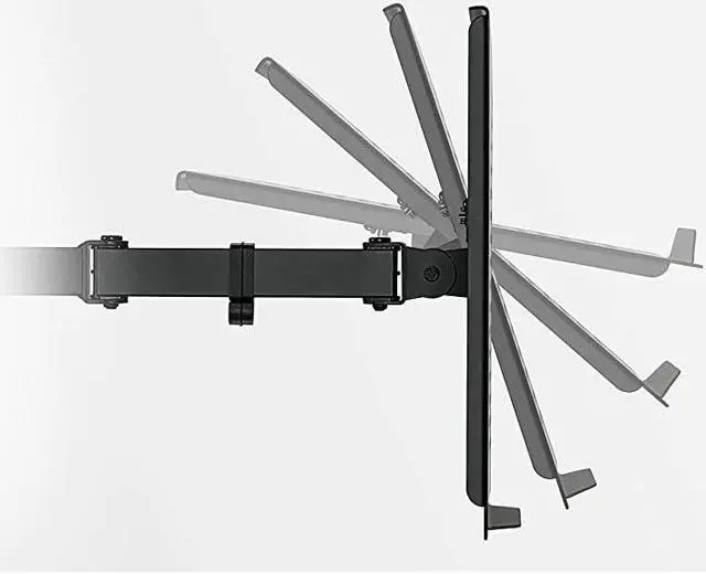 Alt view image 5 of 7 - Laptop Desk Stand Mount | Articulating Vented Laptop Tray Mount | Fully Adjustable Laptop Arm Mount | Single Laptop Desk Extension with C-Clamp | Heavy-Duty Laptop Desk Stand (MI-4352LT)