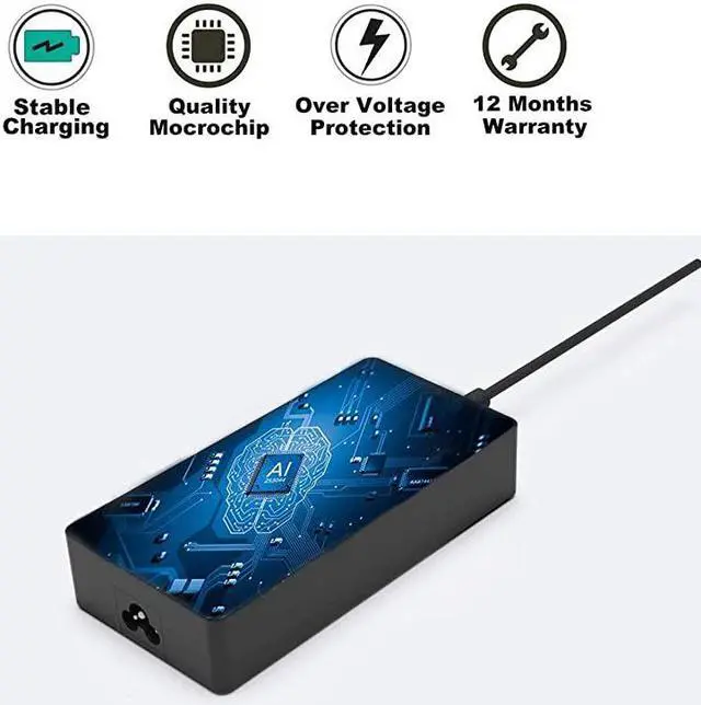 Alt view image 3 of 4 - 130W Power Supply Fit for Dell Business WD15 Monitor Dock K17A Thunderbolt Dock TB16 K16ADocking Station WD19TB K20A WD19 AC Charger Adapter Cord UL Listed