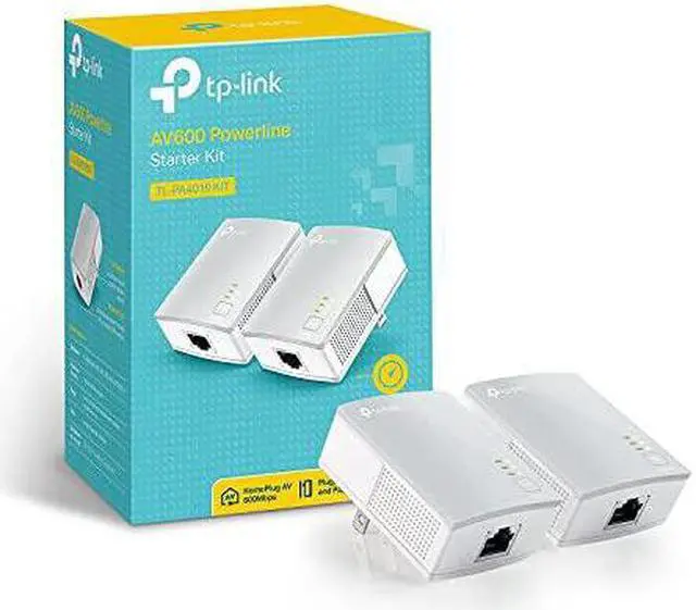 Alt view image 2 of 6 - AV600 Powerline Ethernet AdapterTLPA4010 KIT PlugPlay Power Saving Nano Powerline Adapter Expand Home Network with Stable Connections