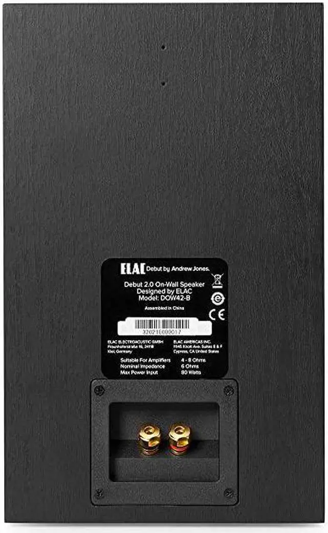 Alt view image 5 of 7 - Debut 2.0 OW4.2 On-Wall Speakers, Black (Pair)