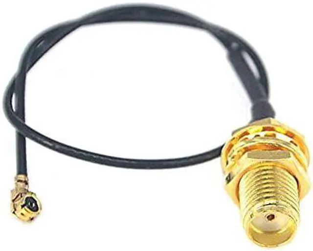 Alt view image 3 of 4 - UFL to SMA Female Connector Pigtail Cable IPX to SMA Male SMA to IPX 113 15cm for 24G 5DB WiFi Indoor OmniDirectional Antenna Pack of 2