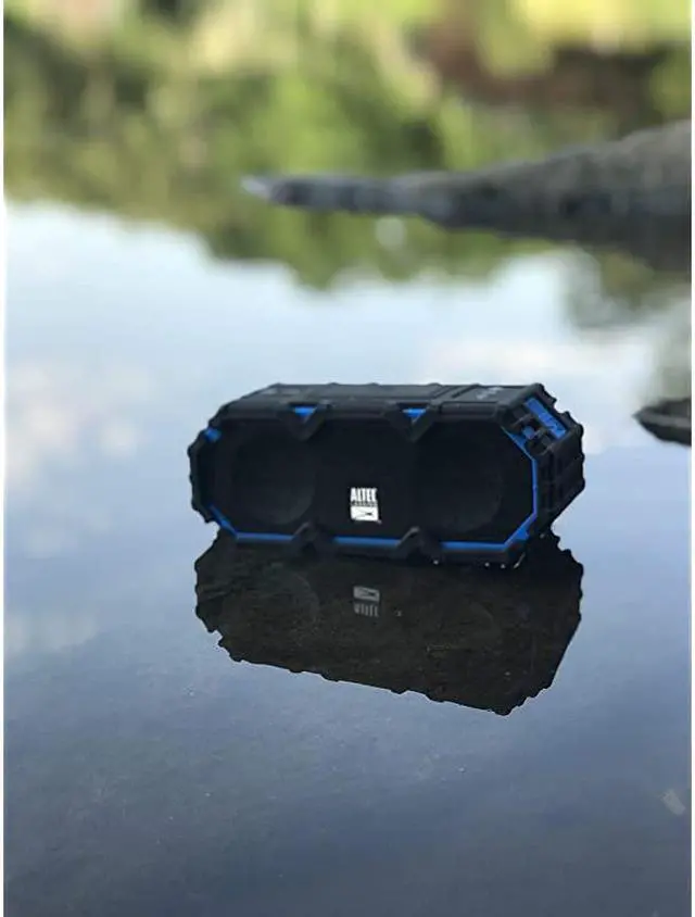 Alt view image 4 of 4 - IMW580 Lifejacket Jolt Heavy Duty Rugged and Waterproof Portable Bluetooth Speaker with Qi Wireless Charging 20 Hours of Battery Life 100FT Wireless Range and Voice Assistant