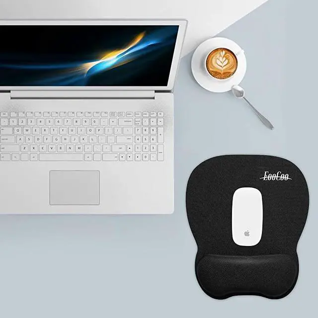 Alt view image 7 of 7 - Gaming Mouse Pad with Wrist Support NonSlip Base Mouse Mat for Internet Cafe Home Office