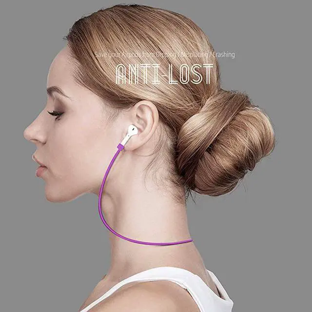 Alt view image 2 of 7 - Strong Magnetic Strap Airpods AntiLost Cord Sports Leash String Accessories Compatible with Airpods Pro21Purple