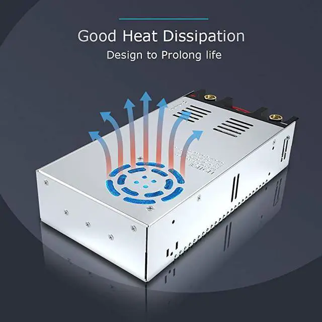 Alt view image 5 of 7 - 110V AC to 12V DC Converter Power Supply Adapter Switch Transformer Max 50A 600W New Version