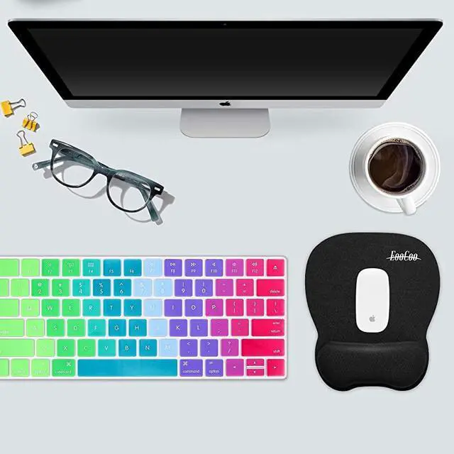 Alt view image 6 of 7 - Gaming Mouse Pad with Wrist Support NonSlip Base Mouse Mat for Internet Cafe Home Office