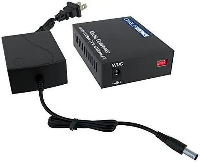 Alt view image 5 of 5 - Gigabit Media Converter LC SingleMode Fiber Media Converter up to 10KM 101001000BaseTx to 1000BaseLX LX Transceiver Included by