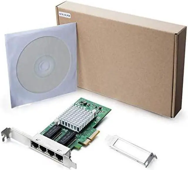 Alt view image 3 of 5 - 125G Gigabit Ethernet Converged Network Adapter NIC Compatible for Intel I350T4 Quad Copper RJ45 Ports PCI Express 21 X4