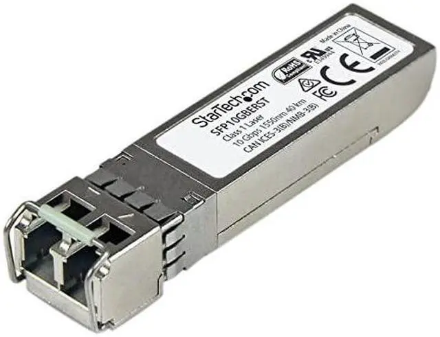Main image of com MSA Uncoded Compatible SFP+ Module - 10GBASE-ER - 10GbE Single Mode Fiber (SMF) Optic Transceiver - 10GE Gigabit Ethernet SFP+ - LC 40km - 1550nm - DDM (SFP10GBERST)