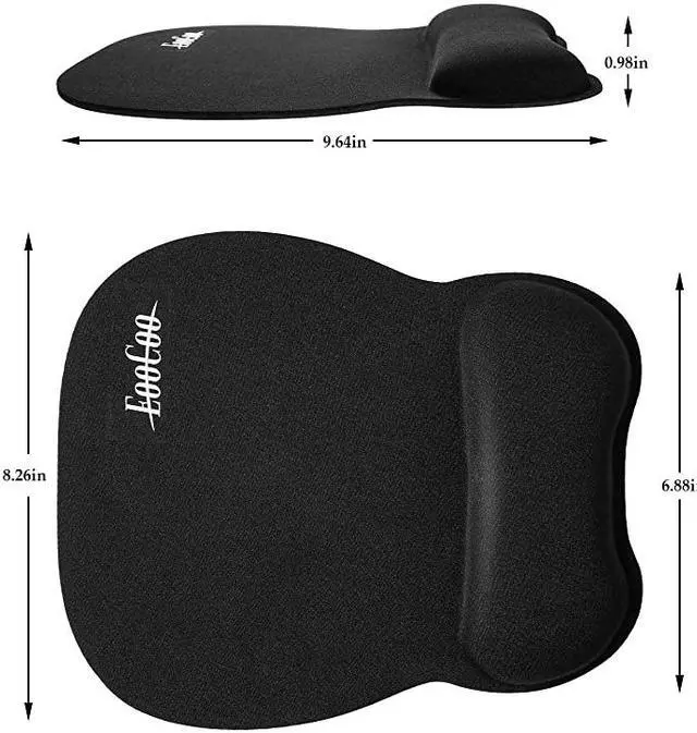 Alt view image 5 of 7 - Gaming Mouse Pad with Wrist Support NonSlip Base Mouse Mat for Internet Cafe Home Office