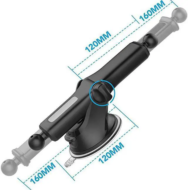 Alt view image 4 of 7 - Suction Cup Mount Part with Dashboard Pad Disc 172mm Ball Joint Suction Cup with Adhesive Mounting Disk for Phone Mount Phone Holder Magnetic Mount WindshieldGPS