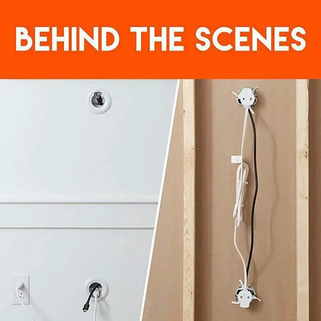Alt view image 5 of 7 - in Wall Cable Management Kit Includes Power Low Voltage Cable Management Hide TV Wires When Mounting A TV Includes Hole Saw Drill Attachment for Easy Install