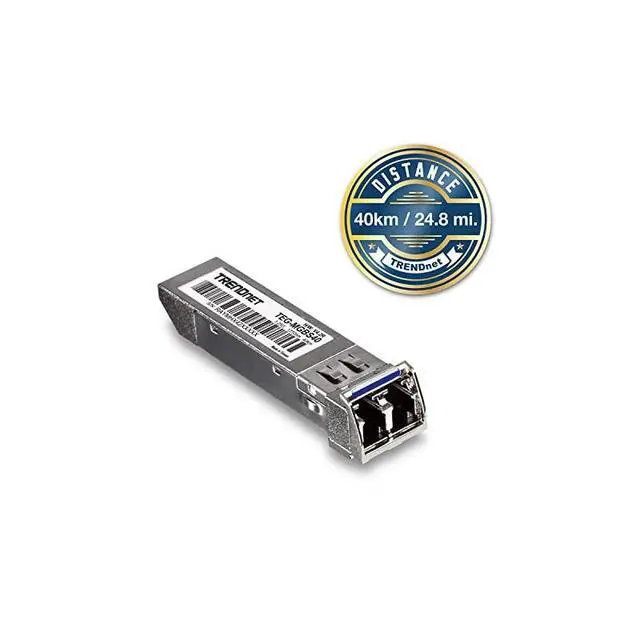 Alt view image 2 of 5 - SFP to RJ45 MiniGBIC Single Mode LC Module TEGMGBS40 Up to 40 km SingleMode Fiber LC ConnectorType Connect with a Standard MiniGBIC Slot Duplex LC Connector Lifetime Protection