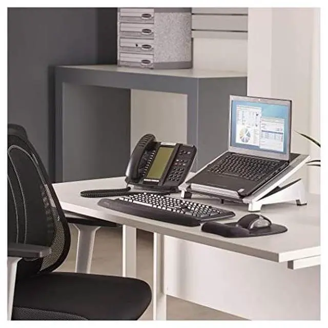 Alt view image 6 of 6 - Office Suites Laptop Riser 8032001BLACKSILVERmedium