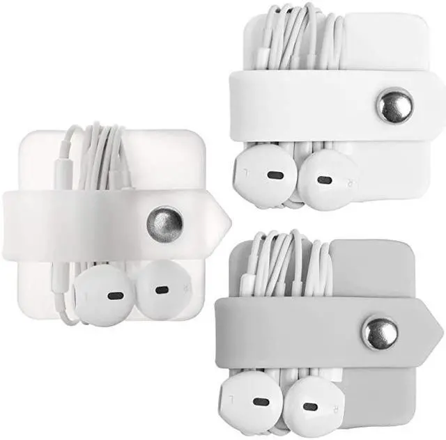 Main image of Cord Organizer Earbuds Holder Earphone Wrap Earphones Organizer Headset Headphone Earphone Wrap Winder Cord Manager Cable Winder Set of 3