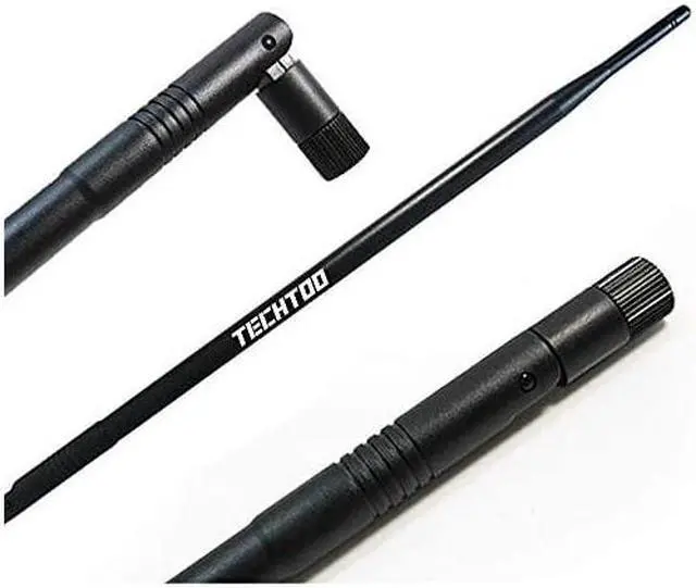 Alt view image 2 of 7 - 9dBi Omni WiFi Antenna with RP-SMA Connector for Wireless Network Router/USB Adapter/PCI PCIe Cards/IP Camera/Wireless Range Extender(2-Pack)