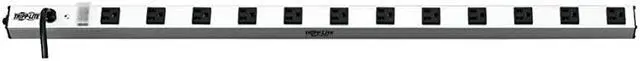 Main image of 12 Outlet Bench & Cabinet Power Strip, 36 in. Length, 15ft Cord with 5-15P Plug (PS3612),Black