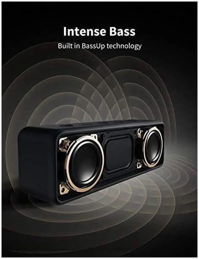 Alt view image 2 of 6 - Soundcore 2 Portable Bluetooth Speaker with 12W Stereo Sound Bluetooth 5 Bassup IPX7 Waterproof 24Hour Playtime Wireless Stereo Pairing Speaker for Home Outdoors Travel