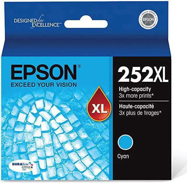 Main image of T252 DURABrite Ultra Ink High Capacity Cyan Cartridge (T252XL220-S) for select  WorkForce Printers