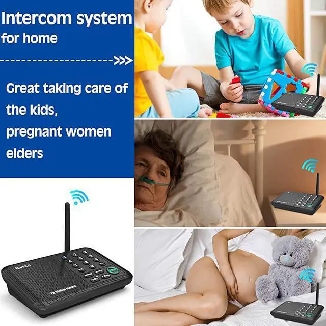 Alt view image 3 of 7 - Intercoms Wireless Intercom System for Home Long Range House Intercom System for Office Two Way Wireless Intercom Systems for Business 4WayIntercoms