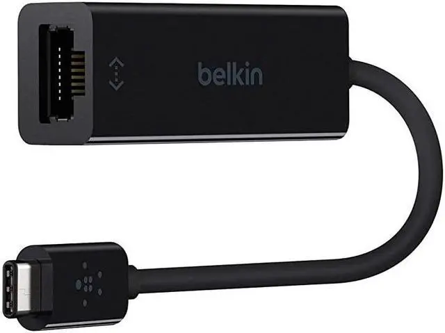 Alt view image 2 of 5 - USB-IF Certified USB Type C (USB-C) to Gigabit Ethernet Adapter, Compatible with USB-C Devices including New MacBook, MacBook Pro (2016), XPS and ChromeBook Pixel (F2CU040btBLK)
