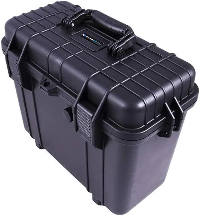 Alt view image 3 of 7 - Wireless Microphone Hard Case 8 Slot Mic Case Fits Sennheiser Shure Mic AudioTechnica Microphones and More Wireless Mic System Transmitter Receiver Microphones