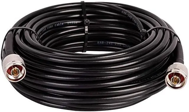 Main image of KMR240 Coax Extension Cable N Male to N Male Connector Pure Copper Low Loss Coaxial Cables for 3G4G5GLTEGPSWiFiRFHamRadio to Antenna or Phone Signal Booster Use 50 OhmNot for TV