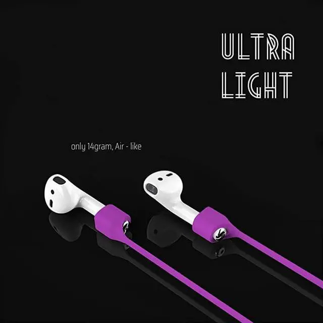 Alt view image 5 of 7 - Strong Magnetic Strap Airpods AntiLost Cord Sports Leash String Accessories Compatible with Airpods Pro21Purple