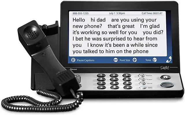 Main image of 2400i Captioned Telephone Large TouchScreen Captioned Telephone with 40dB Amplification