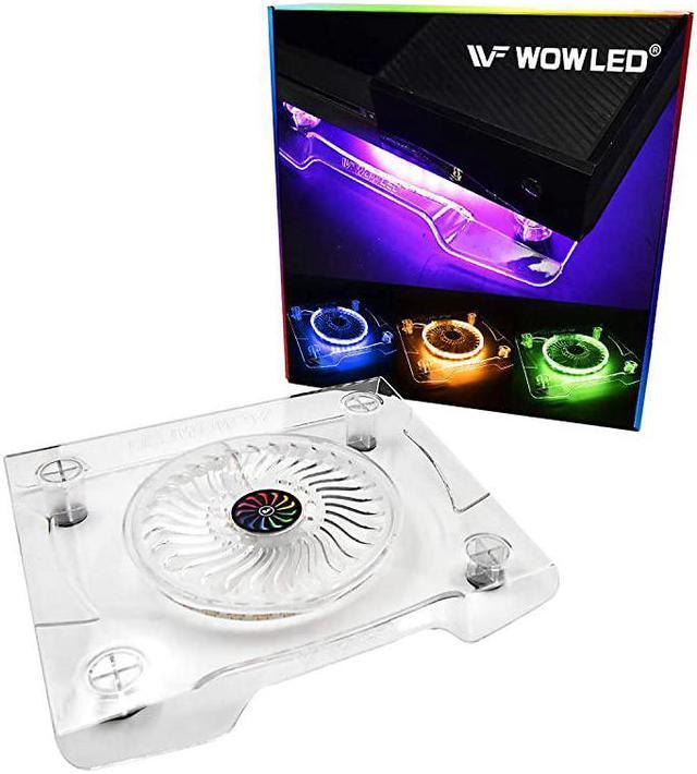 Upgrade USB RGB LED Cooler Cooling Fan Stand MultiColor LED Light Cooler Pad Stand PS4 Playstation 4 Pro PS4 Slim Xbox One Notebook Laptop Consoles Laptop Cooling Pads -
