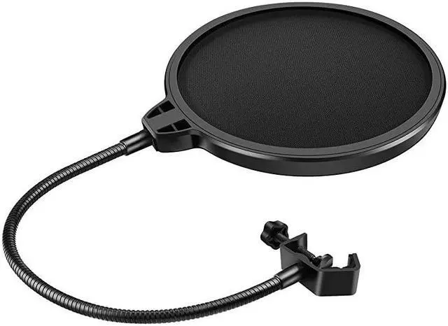 Alt view image 2 of 7 - Microphone Pop Filter Studio Windscreen Mic Cover Mask Shield with Flexible Gooseneck and Clamp for Blue Yeti Audio Technica and All Microphones
