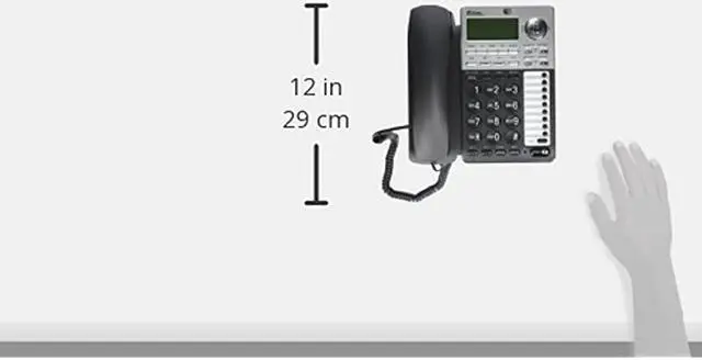 Alt view image 4 of 4 - ML17939 2Line Corded Telephone with Digital Answering System and Caller IDCall Waiting BlackSilver
