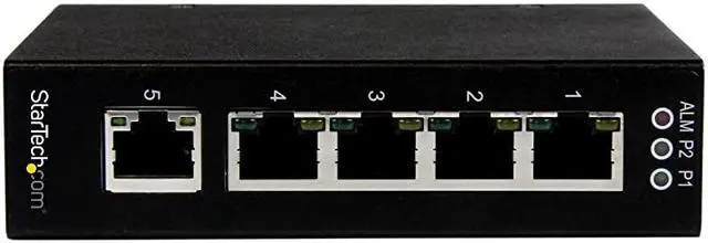 Alt view image 2 of 4 - com 5 Port Unmanaged Industrial Gigabit Ethernet Switch - DIN Rail / Wall-Mountable Network Switch - Rugged IP30 Gigabit Switch (IES51000)